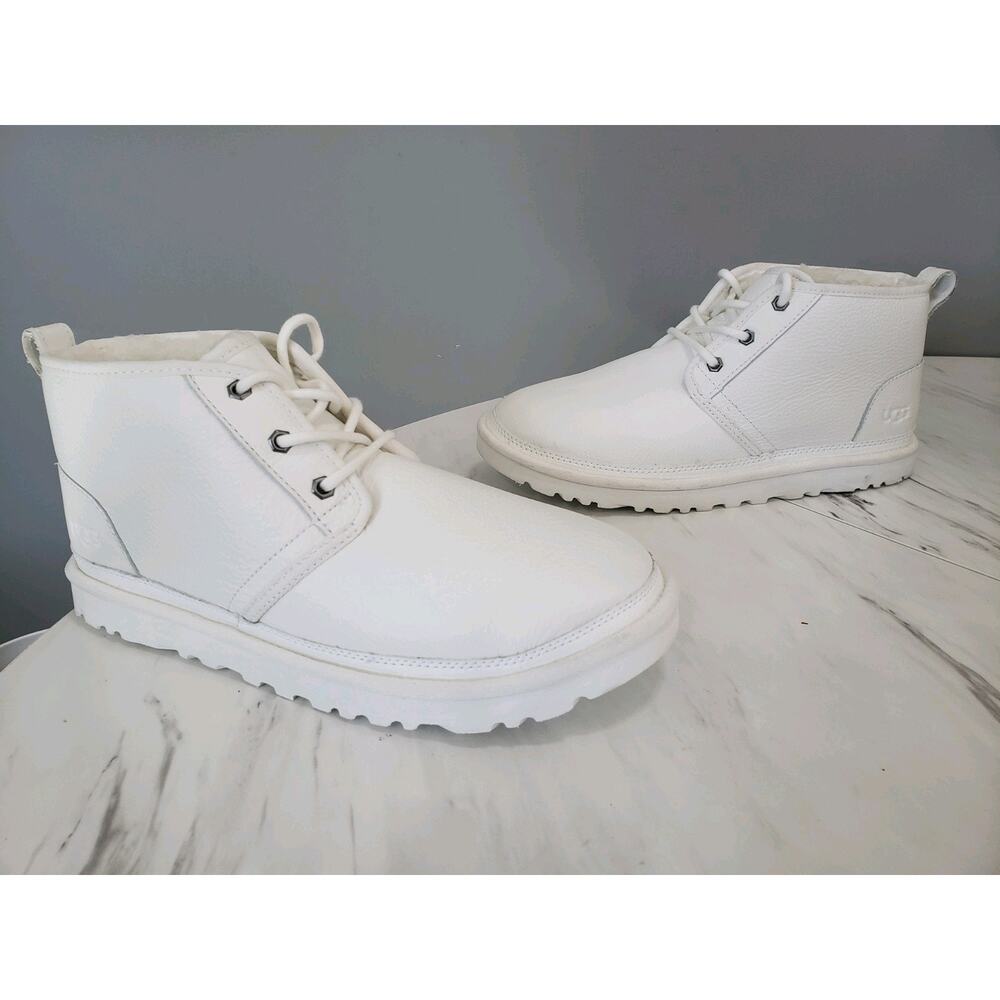 NEW WITHOUT BOX UGG Neumel Boot Solid White Chukka Size 10 WARM Bright